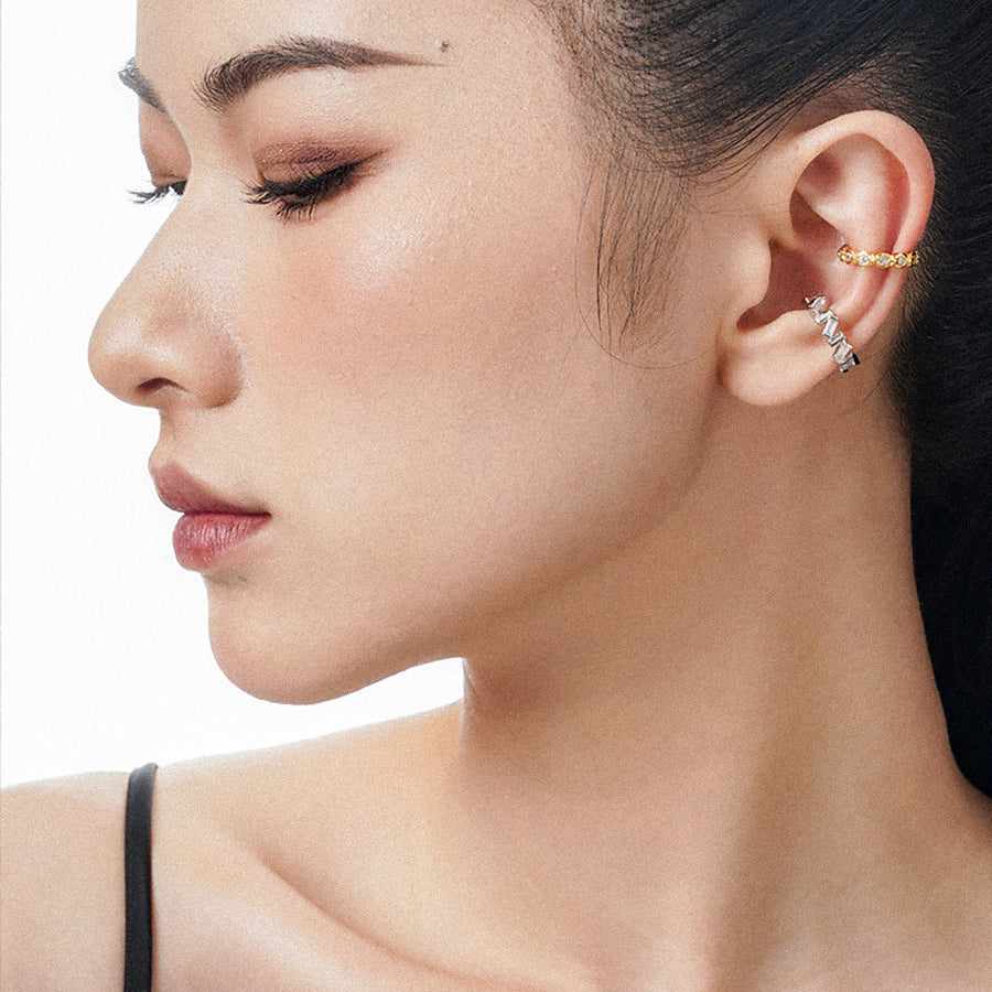 RAE Gold Earcuff in Zickzack Optik