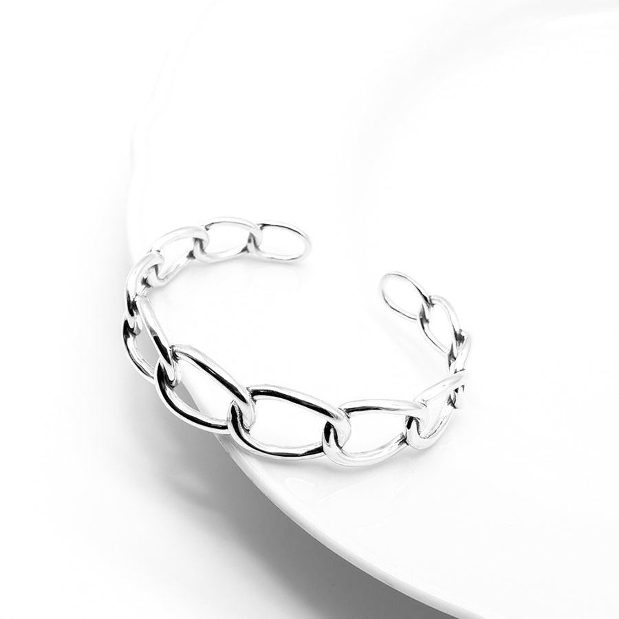 'Maegan' silver bangle chain made of 925 sterling silver