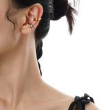 'Blithe' silver earrings-Earcuff made of 925 sterling silver