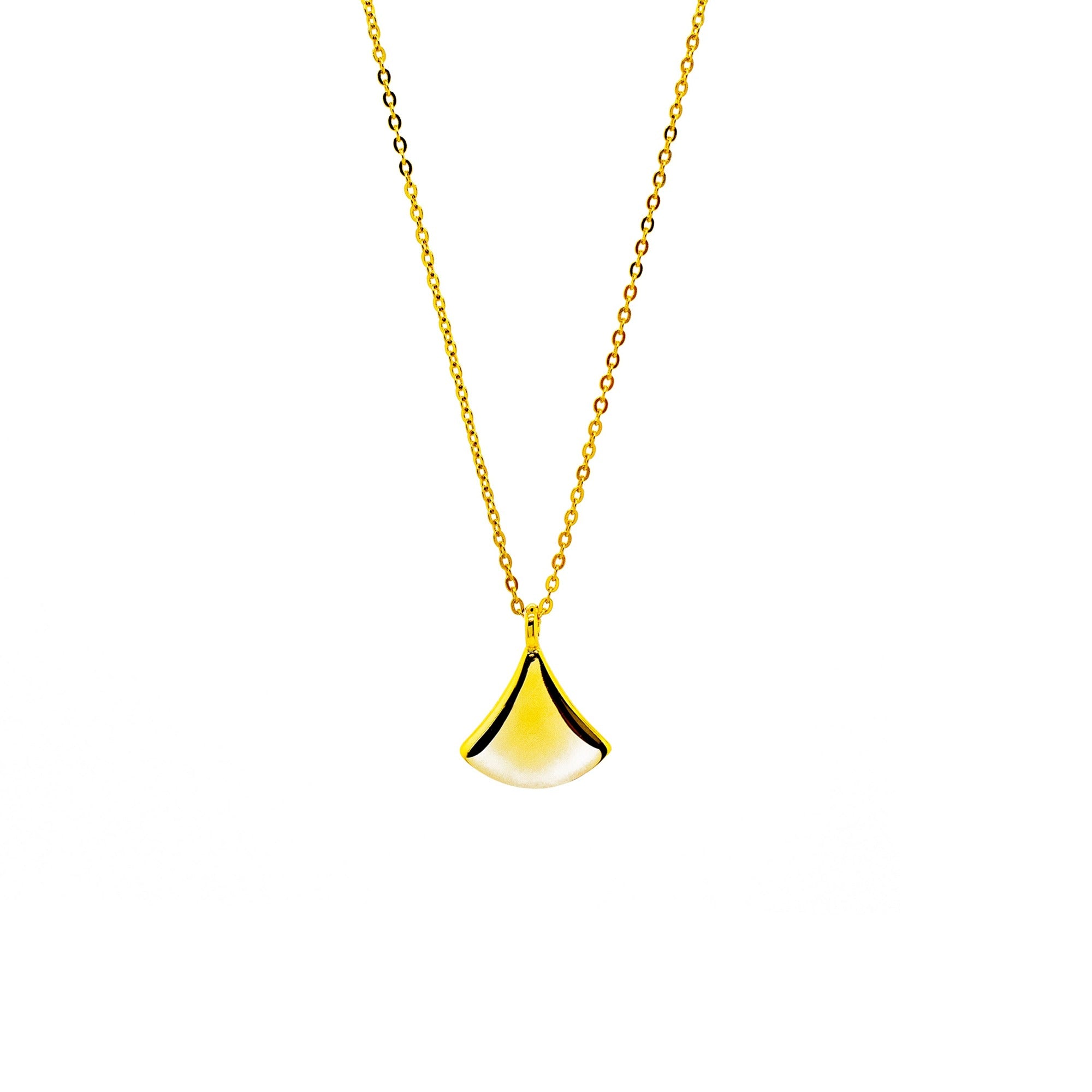 EURYNOME Ginkgo leaf necklace made of 925 Sterling silver