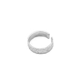 Bague bandeau AMBASSA avec texture en argent sterling 925