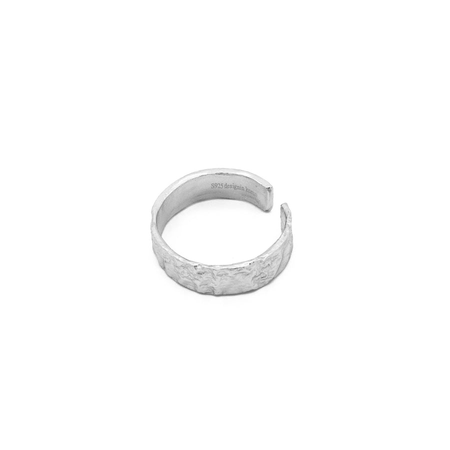 'Ambassa' gold open ring made of 925 sterling silver