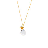 Collier DINAH Gold S925 avec pendentif bouteille de parfum en cristal