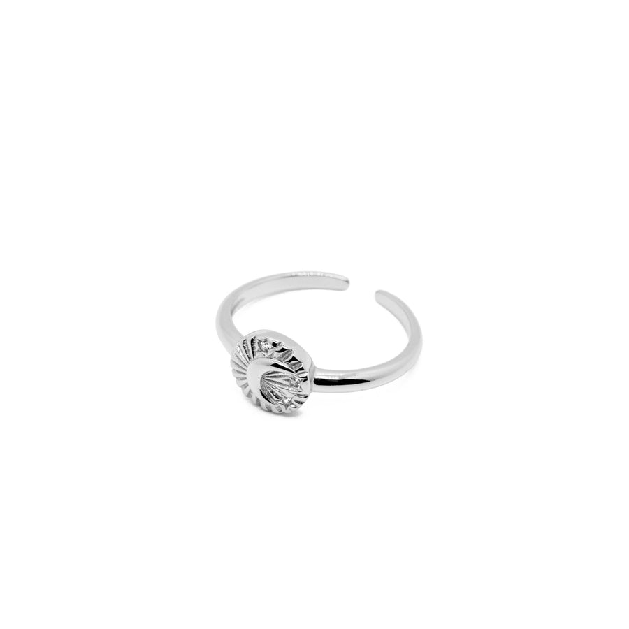 'Maribel' silver open ring made of 925 sterling silver