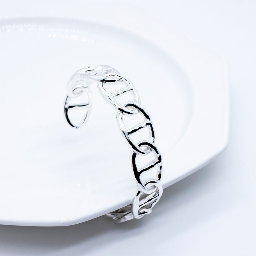 MERLIN 925 Silber DNA Armband aus Kettengliedern