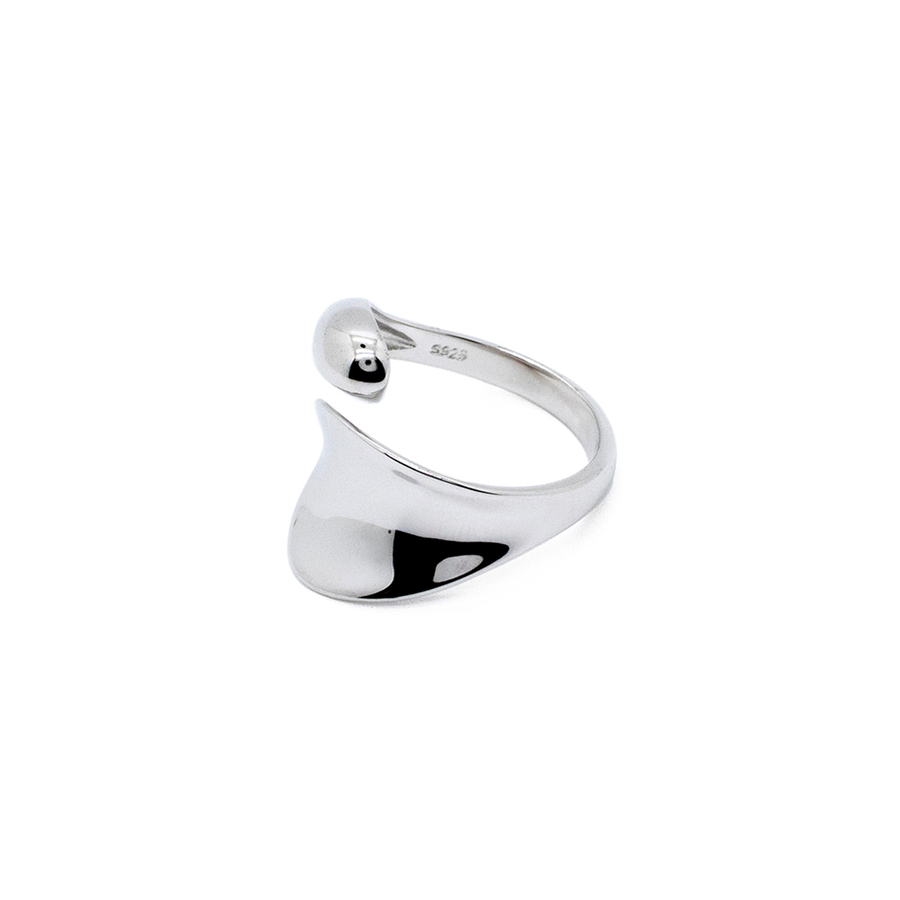 'Isla' silver stacking ring made of 925 sterling silver