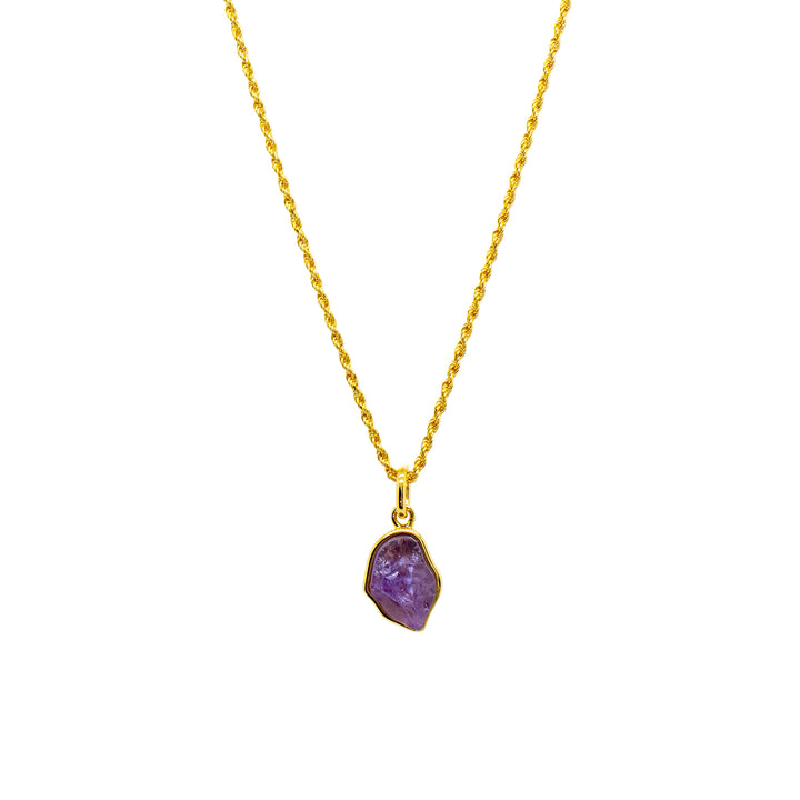 IRENE Naturalistische Damenkette mit Amethyst