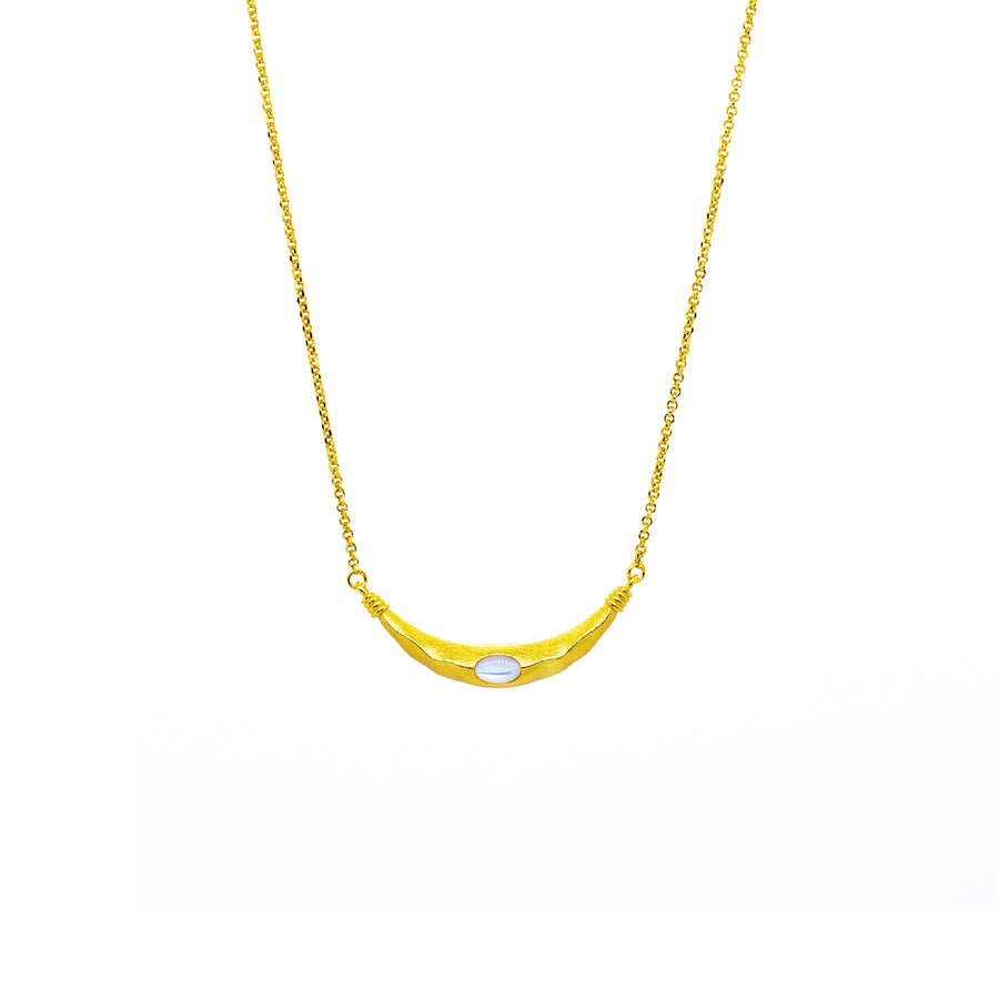 MELITE Goldkette/Collier mit Halbmond-Anhänger