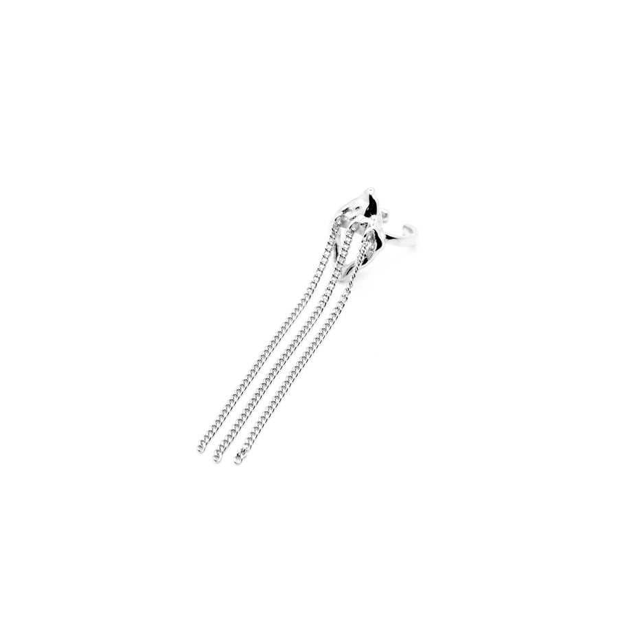 KATHLEEN Silber Earcuff mit 3 Kettchen