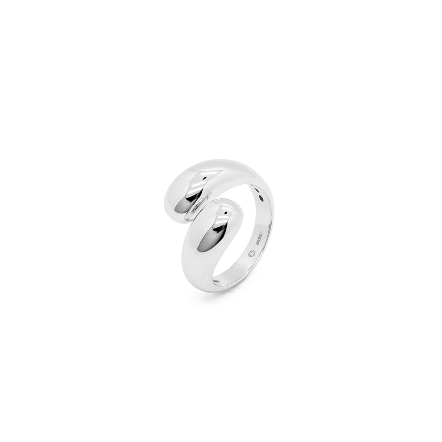 'Zara' silver open ring made of 925 sterling silver