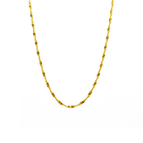 Collier femme OLGA Timeless à motif vagues en or