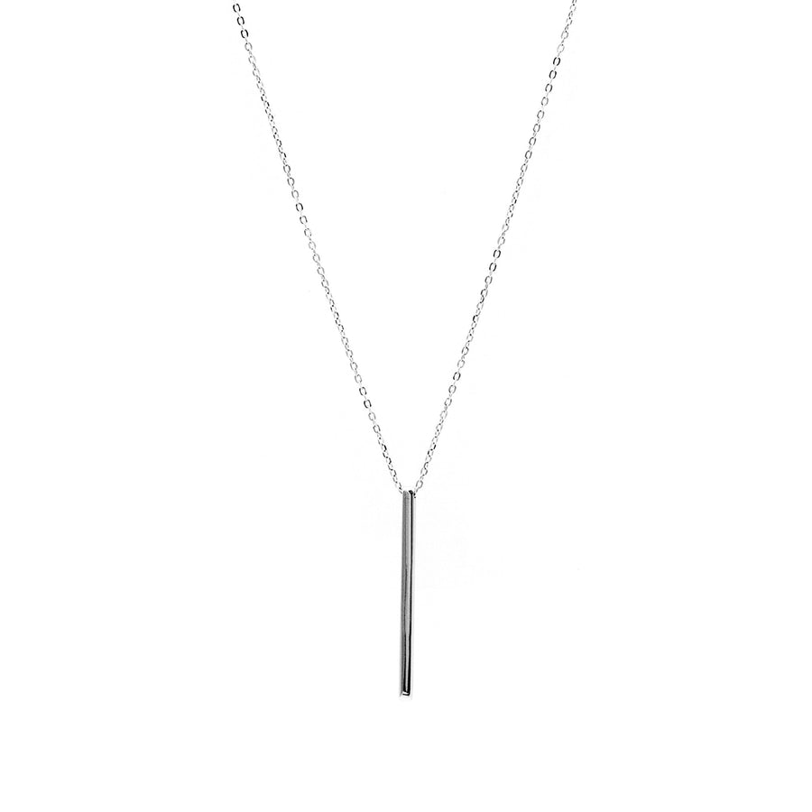 'Inhambane' silver necklace with cuboid pendant made of 925 sterling silver