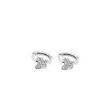 Boucles d'oreilles JOILSON S925 avec papillon pavé de diamants en argent