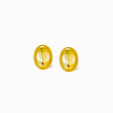 MODESTY Boucles d'oreilles clous ovales et lisses en or