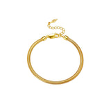 ORDOS snake bracelet in gold, 3.5 mm wide