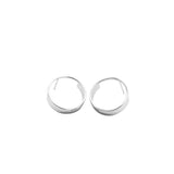 PIORINI silver large circle earrings-creole earrings made of sterling silver