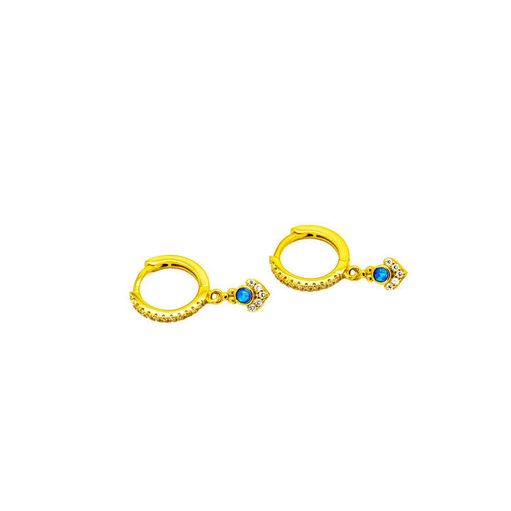 TUPANA gold Ohrringe-Creolen Hoops Boho-Look aus Sterlingsilber