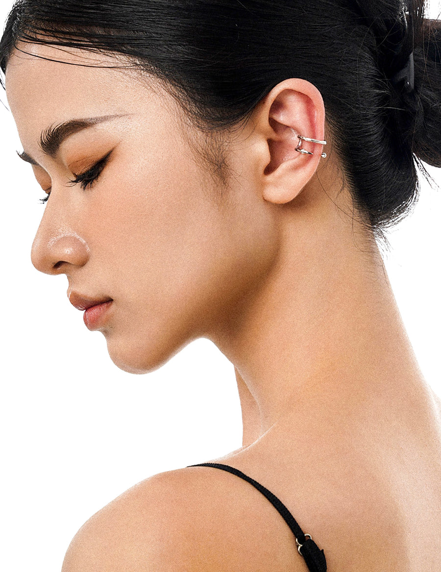 CADENCE Silber Klaue Earcuff/Ohrklemme