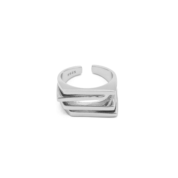 'Bridget' silver open ring made of 925 sterling silver