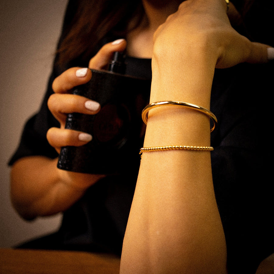 NEPTUNUS Gold Armband mit Gelenk, Minimalismus