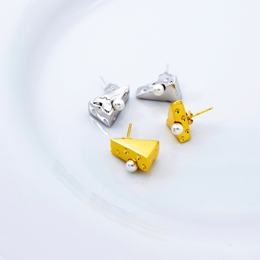 'Gabriella' silver earrings-ear studs made of 925 sterling silver