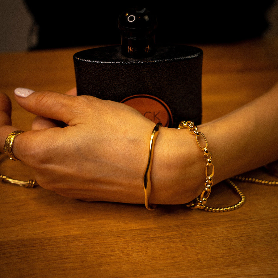 'Libbie' gold bracelet made of 925 sterling silver