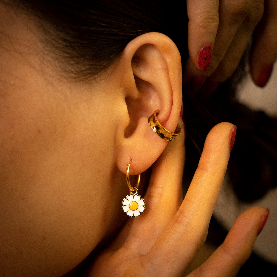 PRECIOUS Gold Earcuff/Ohrklemme, 925er Sterlingsilber