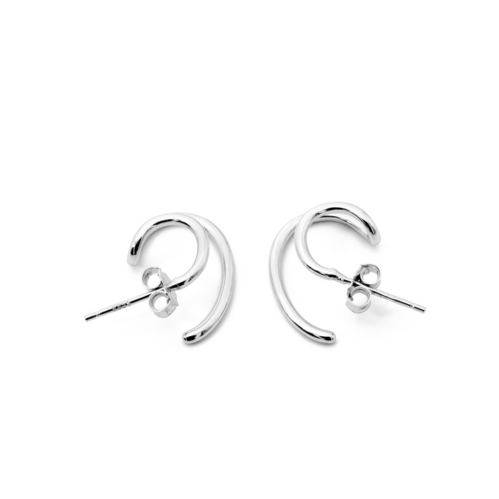 'Coral' silver earrings Ear studs made of 925 sterling silver