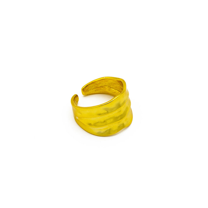 CHEYENNE Strukturierter Ring in Gold