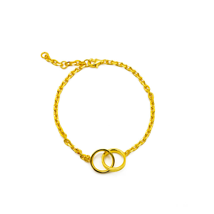 'Alivia' gold bracelet made of 925 sterling silver