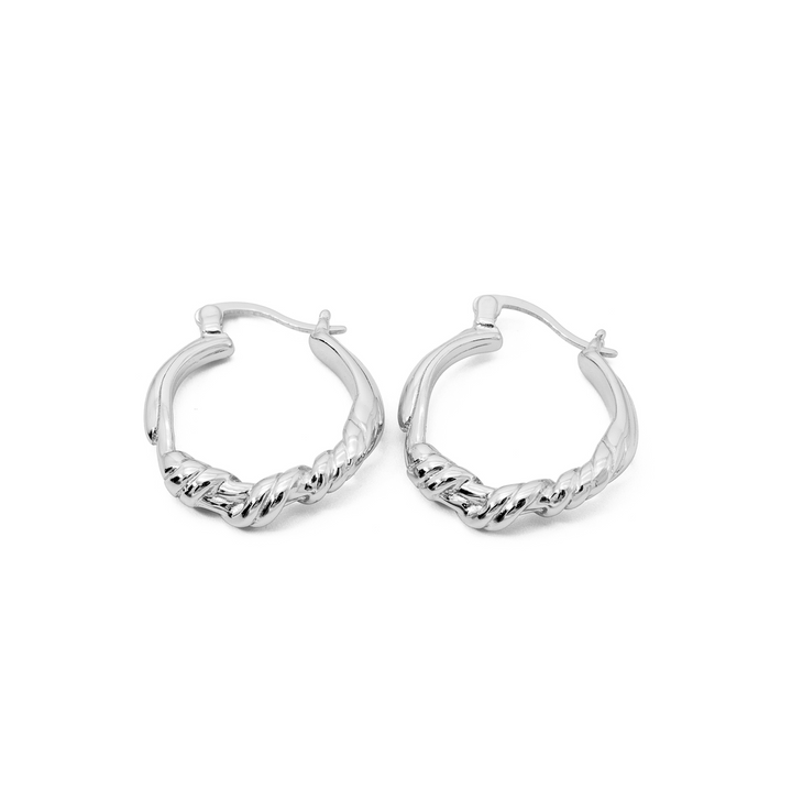 Hoop earrings sale silver big