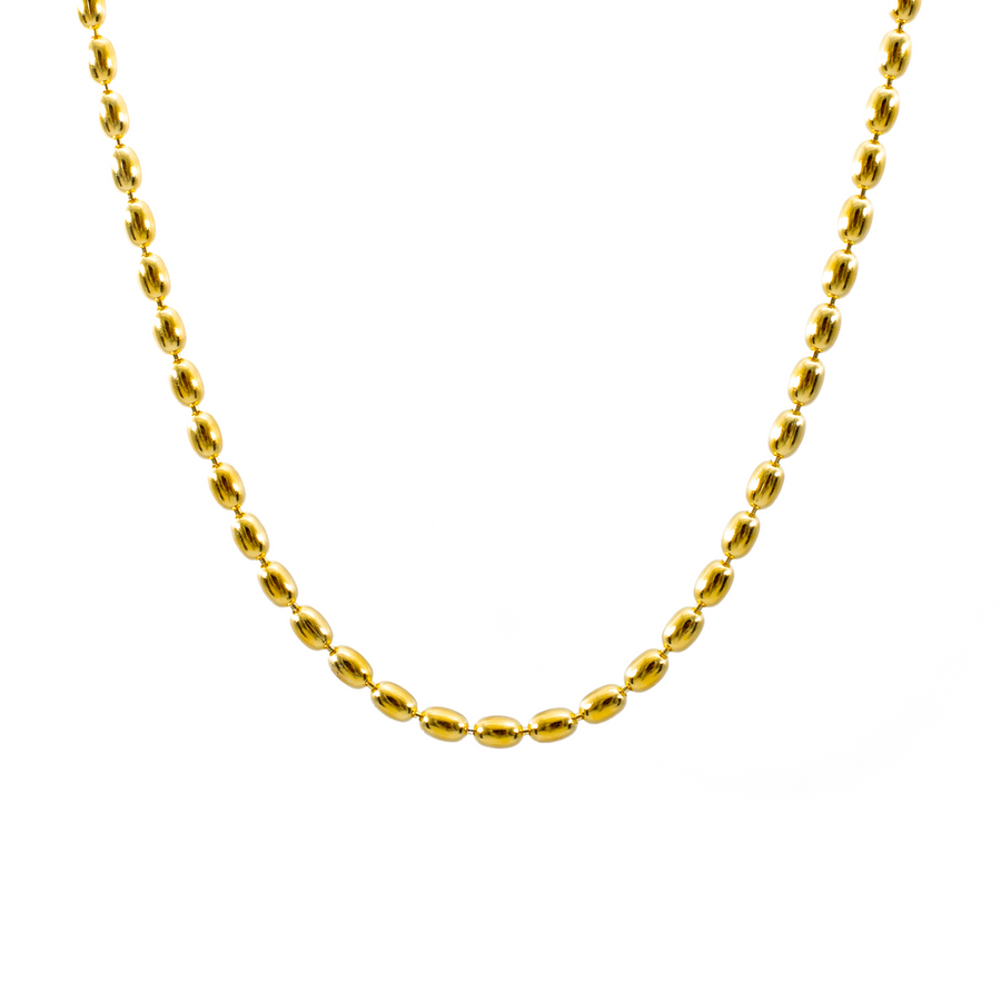 'Marian' gold ball chain made of 925 sterling silver