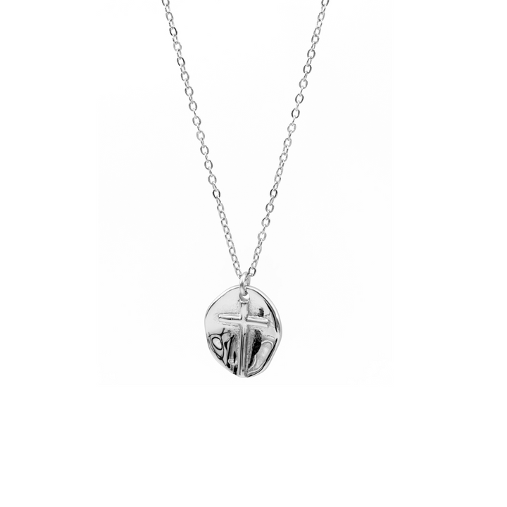 'Betsy' silver anchor chain with pendant made of 925 sterling silver