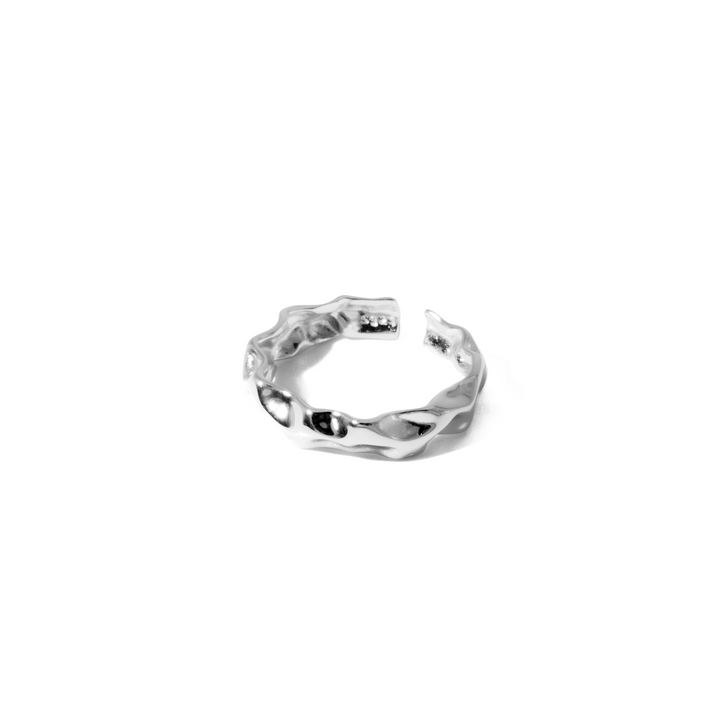 'Carol' silver open ring made of 925 sterling silver