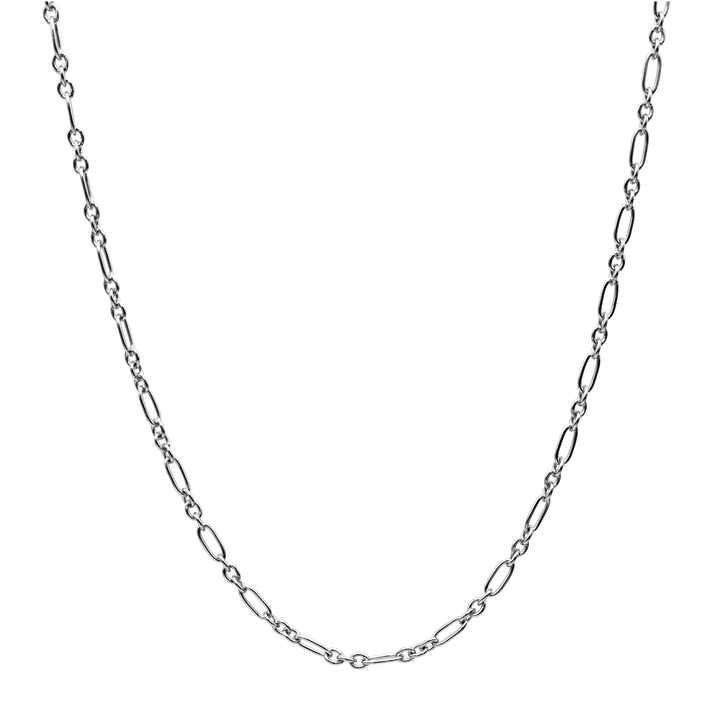 'Juno' silver Figaro curb chain made of 925 sterling silver