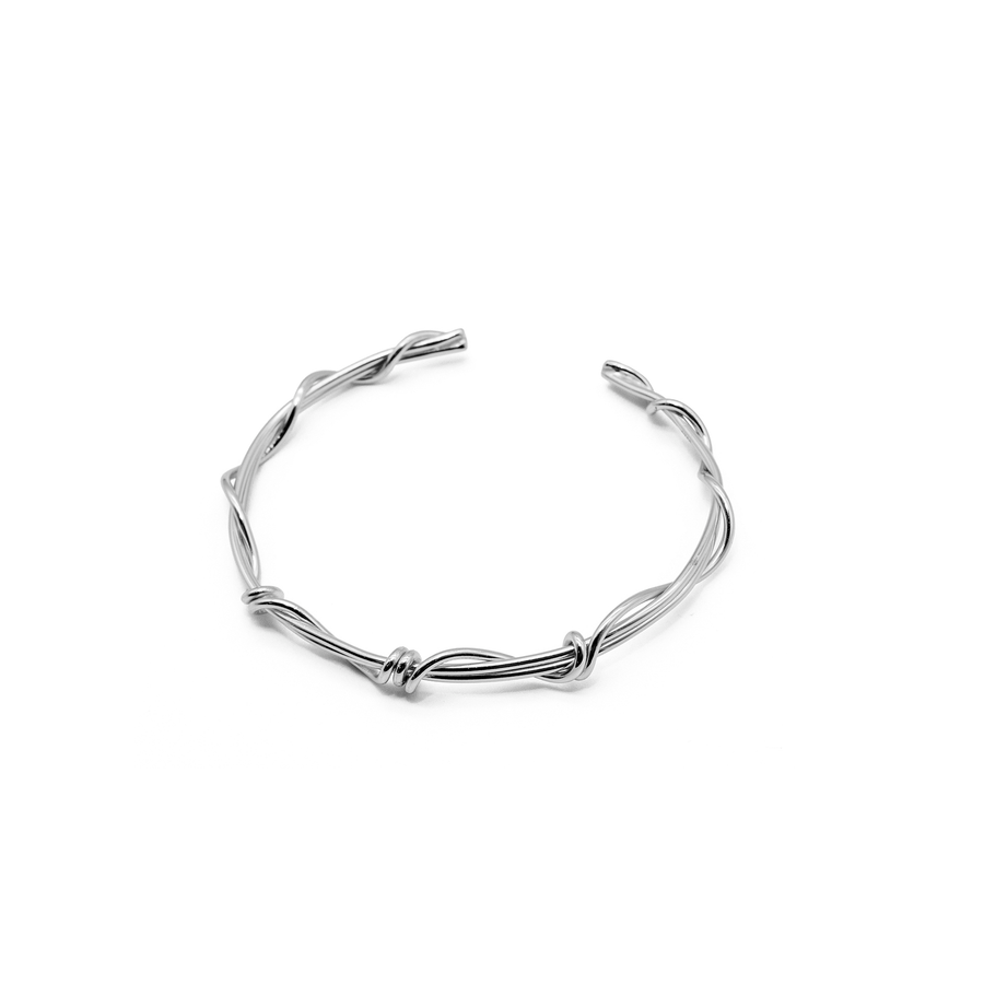 'Maxima' silver bangle made of 925 sterling silver