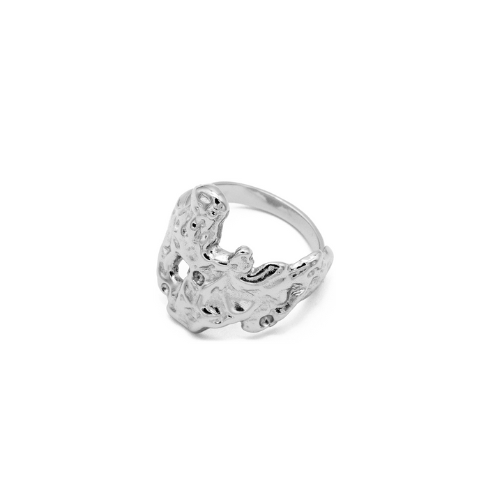 'Bertha' silver open ring made of 925 sterling silver