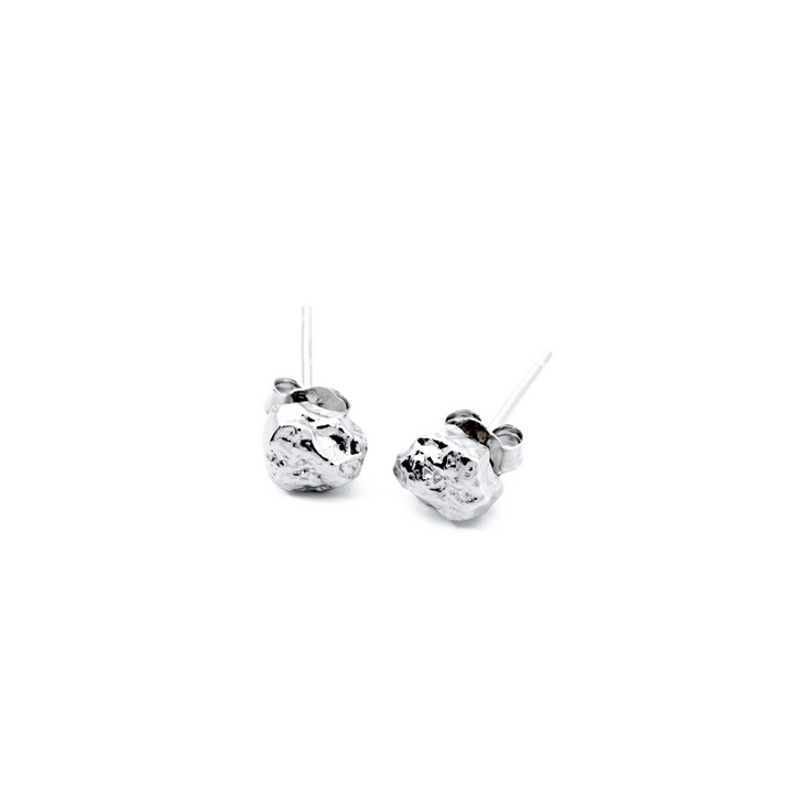 'Rocky' silver earrings-studs made of 925 sterling silver