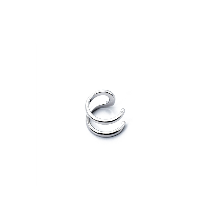 JANAE S925 doppelreihige Ohrringe/Earcuff in Silber