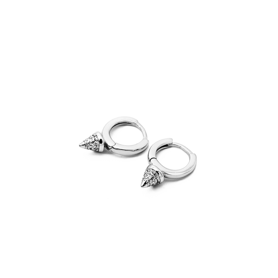 'Kianna' silver hoop earrings Hoops Huggies made of 925 sterling silver