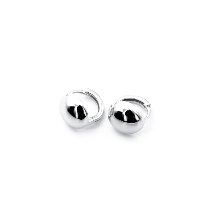 'Bernice' silver earrings Hoops made of 925 sterling silver