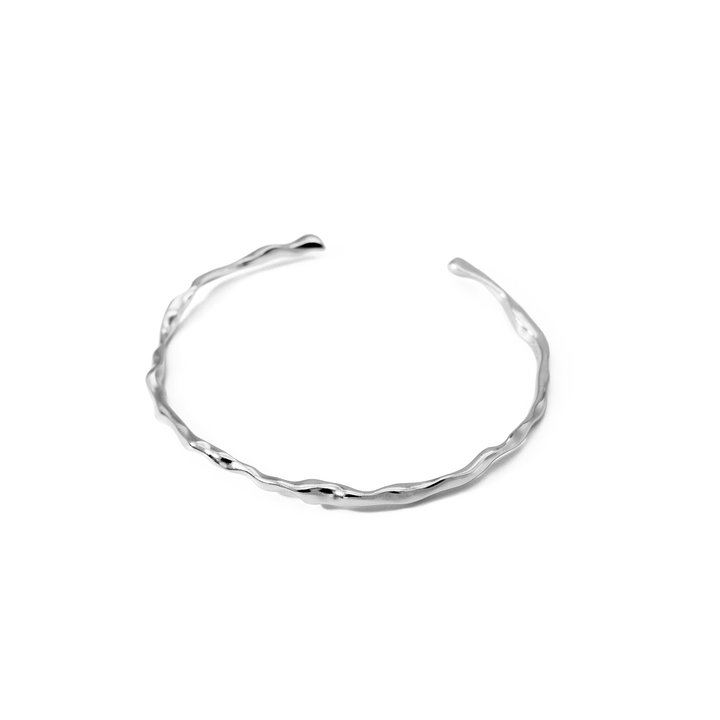 'Audrey' silver bangle made of 925 sterling silver