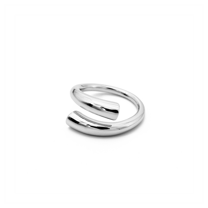 'Cathy' silver open ring made of 925 sterling silver