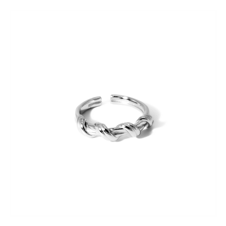 'Dana' silver open ring made of 925 sterling silver