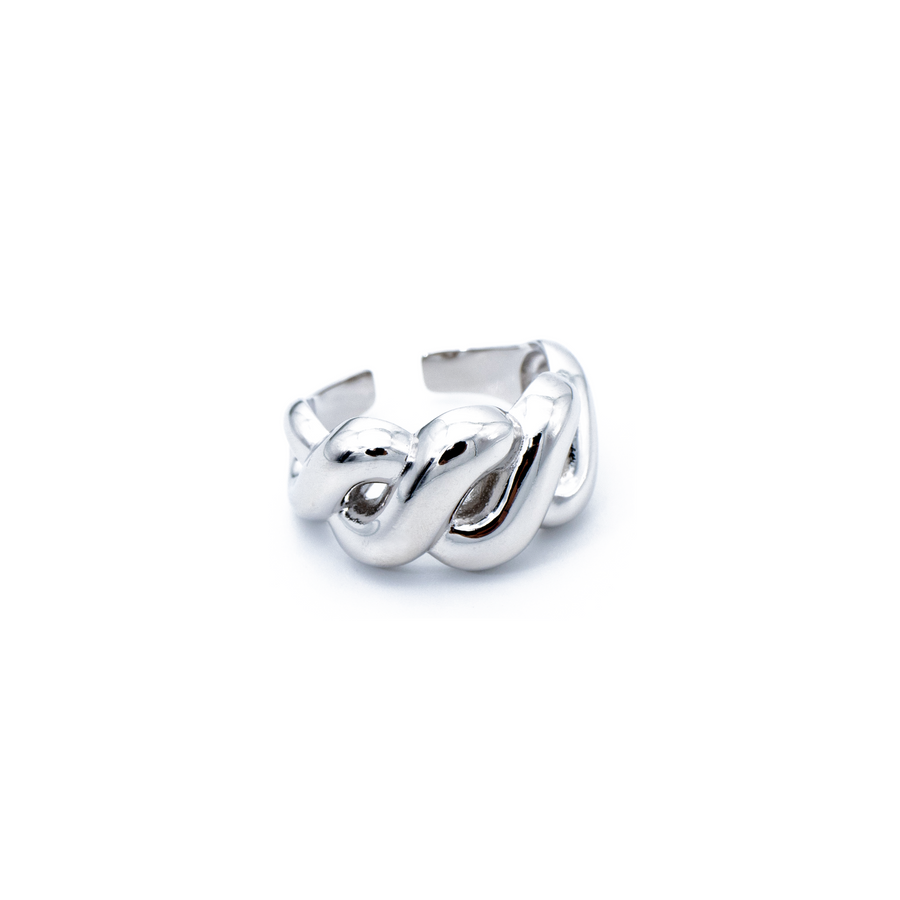 'Daphne' silver open ring made of 925 sterling silver