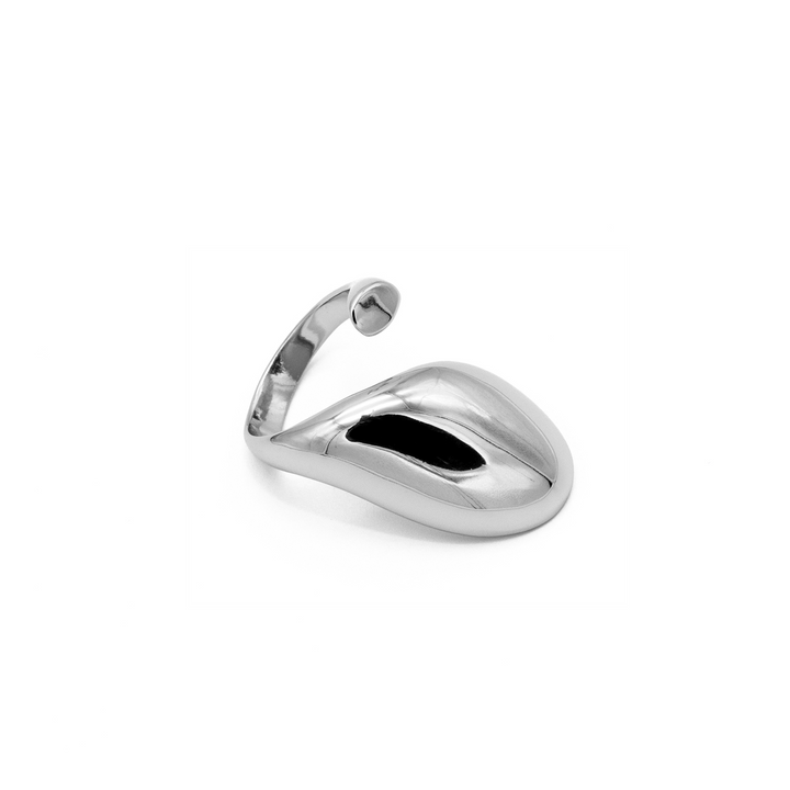 'Alisa' silver open ring made of 925 sterling silver