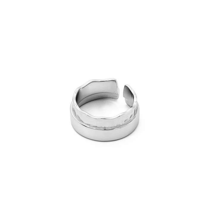 'Leila' silver open ring made of 925 sterling silver