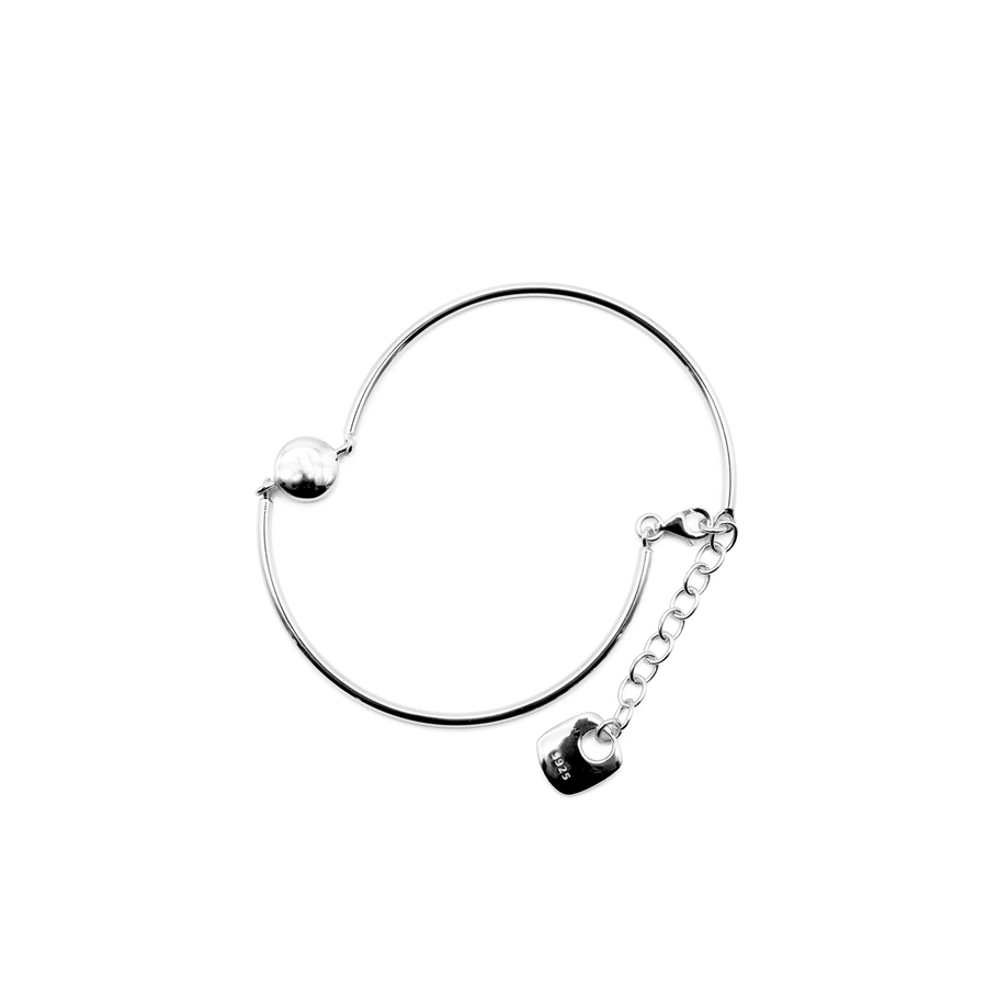 ZURIA Silber Armband mit Plättchen aus 925er Sterlingsilber