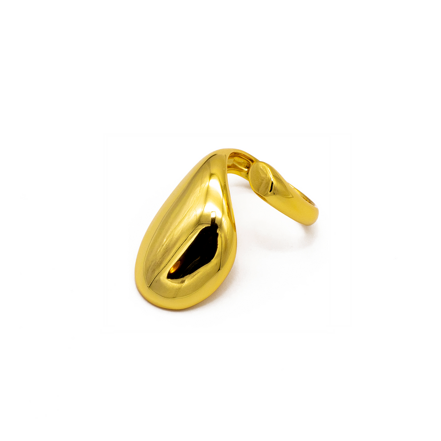 'Alisa' gold open ring made of 925 sterling silver