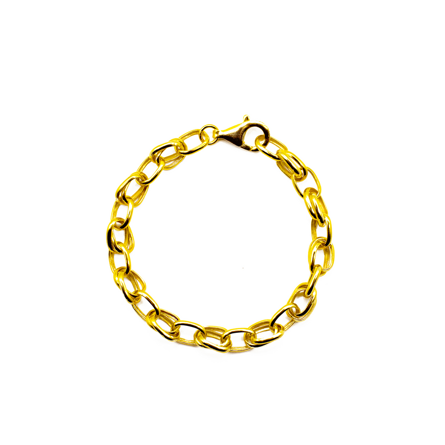 'Ronnie' gold bracelet made of 925 sterling silver